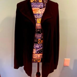 Calvin Klein knit open sweater.